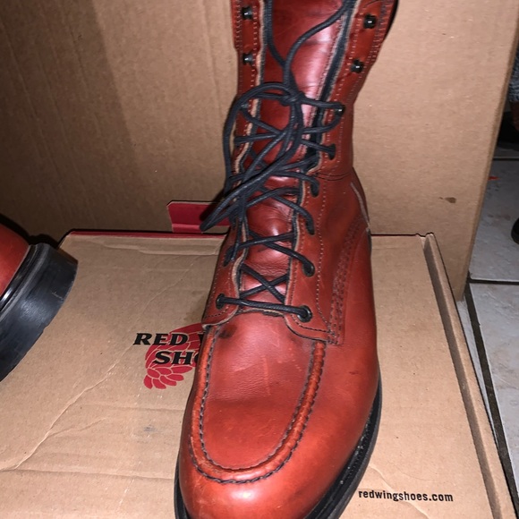 Red Wing Shoes Shoes Red Wing Boots Sz 2 In Red Has Upgraded Insole Poshmark